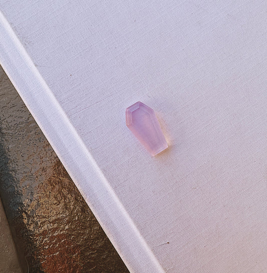 Lavender Quartz Coffin Ring "MTO"