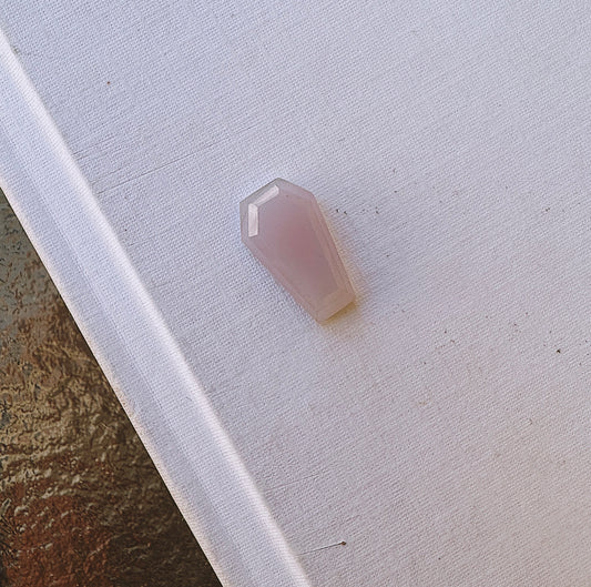 Lavender Chalcedony Coffin Ring "MTO"