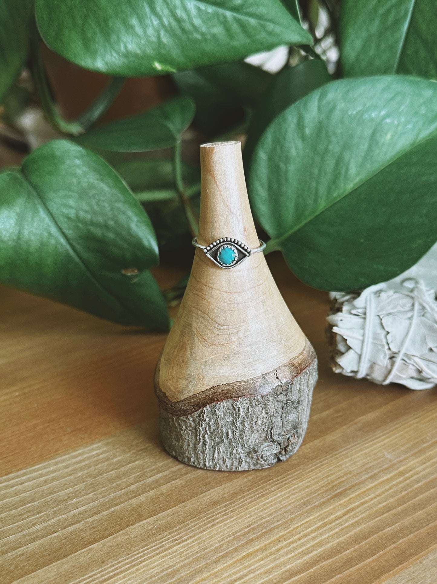 Evil Eye Stacker Turquoise