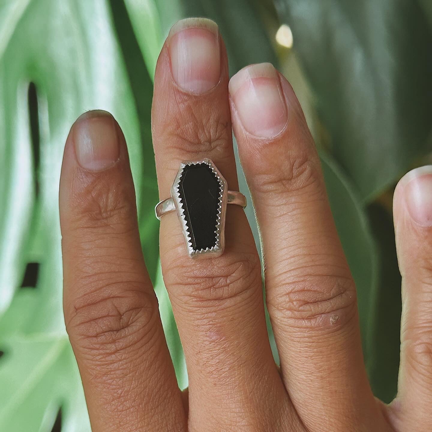 Coffin Ring Onyx