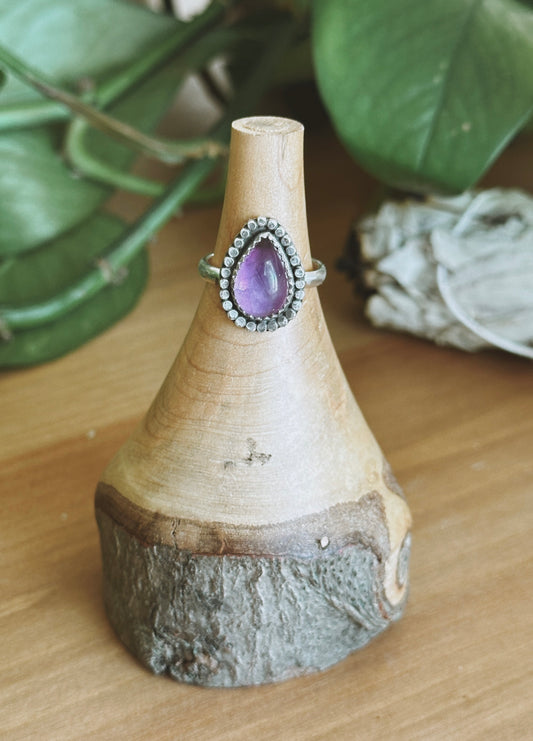 Amethyst Dot Ring