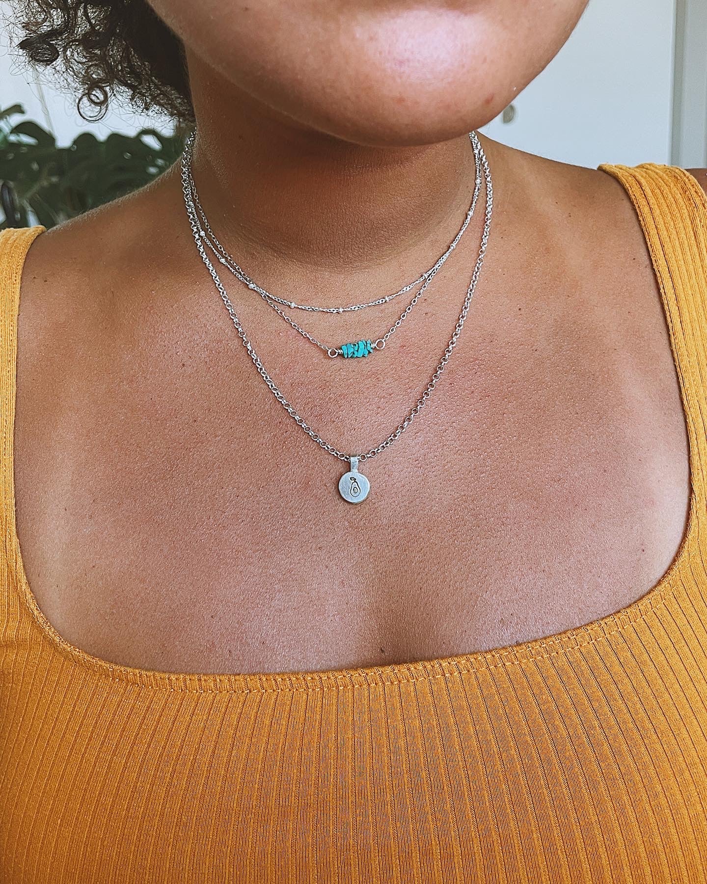 Turquoise Chip Necklace