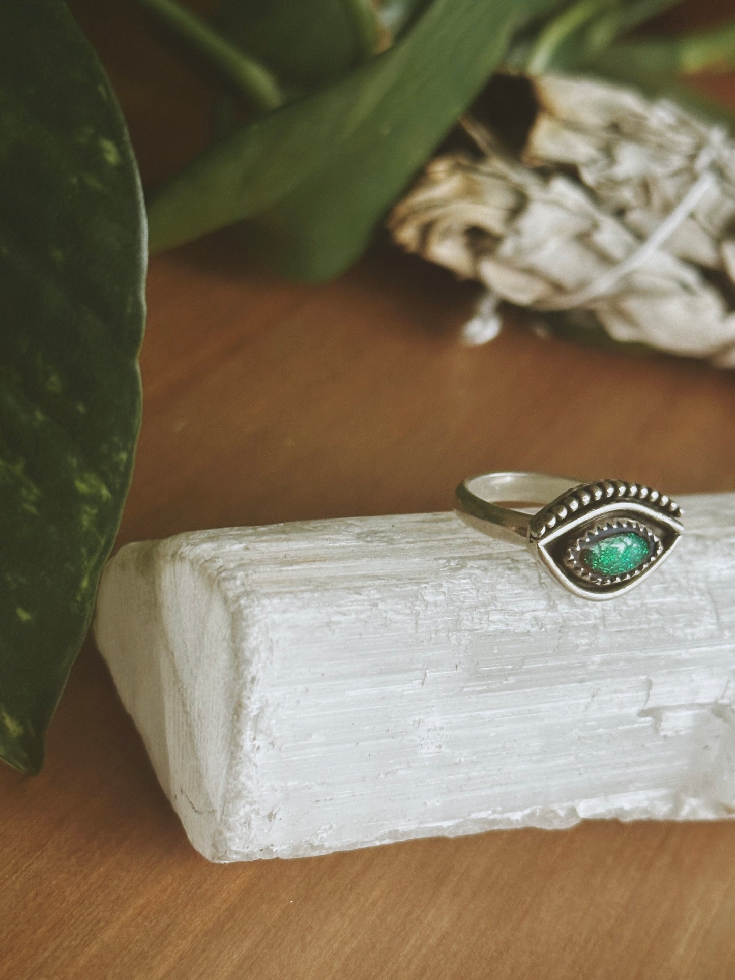 Evil Eye Opal Ring