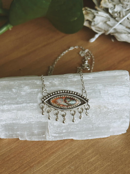 Evil Eye Opal Necklace